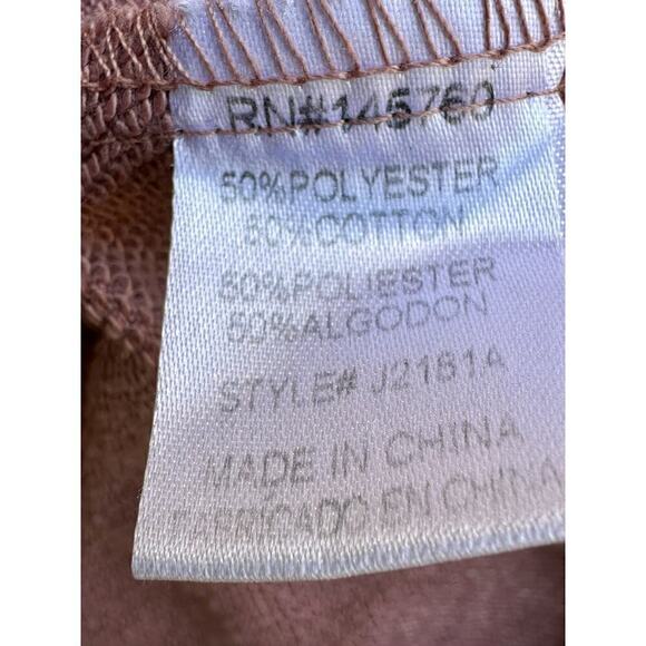 GUC IJOAH Dusty Pink Zip Up Jacket Crisscross Lacing Large - Picture 7 of 9